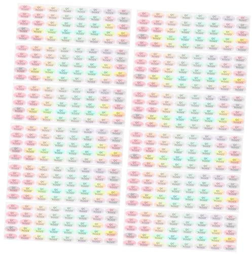 GRIRIW 500Stücke Selbstklebende Qc Passed Wasserdichte Qualitätsaufkleber Für Lagerzubehör Prüfaufkleber Für DIY Anwendungen