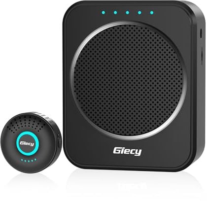 Giecy Voice Amplifier with Wireless Lavalier Microphone with DSP Anti-Feedback 2800mAh Battery Portable PA System for Teacher classroom, Tour Guides, Conference, Outdoor Lectures