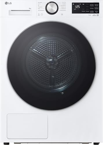 LG RT80X72W Wärmepumpen-Trockner (8 kg, Energieklasse B) mit AI Dry, Dual Inverter, TurboDry, selbstreinigender Kondensator, Weiß