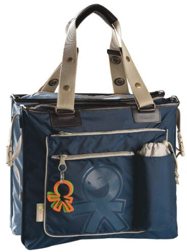 Okiedog Wickeltasche Chameleon - blau/beige