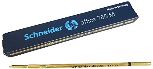 SCHNEIDER® Kugelschreibermine Office 765, Standard, Metall, M, Schreibfarbe: schwarz (10 Stück), Sie erhalten 1 Packung á 10 Stück