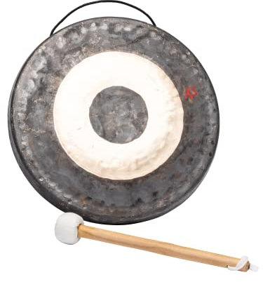 Fuzeau - Gong Lunaire en Bronze - Sons Graves et Profonds - Relaxation et Méditation - Bien-Être Sonore - Instrument de Musique - Adapté à l'Apprentissage Enfants Dès 8 ans - Ref. 9548