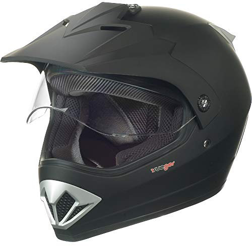 RX-960 COM Bluetooth Crosshelm Integralhelm Quad Cross Enduro Motocross Offroad Helm rueger, Größe:S (55-56), Farbe:Matt Schwarz