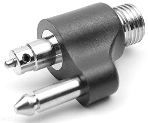 wellenshop Tankanschluss Yamaha 1/4 18 NPT Gewinde ∅13 mm Gesamtlänge 49 mm Anschluss Stutzen Motoranschluss Stecker Boot