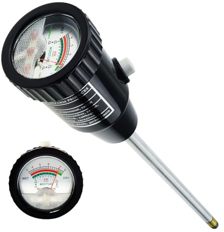 Lange Tiefe 295 mm 11,6 Zoll Keine Batterie erforderlich Boden-pH-Feuchtigkeitsmesser Tester Testkit Sonde für Pflanzenpflege Garten Rasenfarm Indoor Outdoor