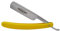 Rasiermesser 7/8'' mit halbhohler Gußstahlklinge und Kunststoffgriff gelb