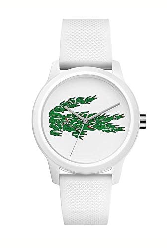 Lacoste Analog Quarzuhr für Damen mit Weisses Silikonarmband - 2001097