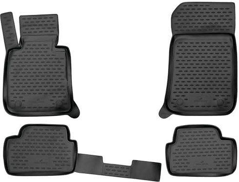 WALSER XTR Gummi Fussmatten Auto für BMW 1 (E87) 5-Türer 02/2003-01/2013, 100% passgenaue Auto Fußmatten, robuste Universal Fußmatte Auto, Gummimatten Auto, Auto Fussmatten Gummi