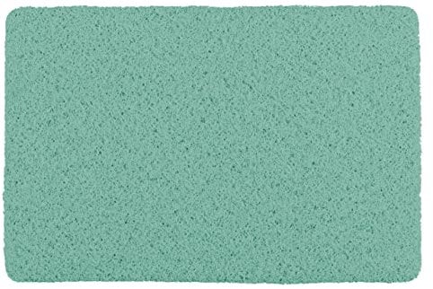 WENKO Badematte Loop Indoor & Outdoor Grün, 40 x 60 cm - Badvorleger für Dusche, Bad, Pool, Sauna mit rutschhemmender Struktur, Kunststoff, 40 x 60 cm, Grün
