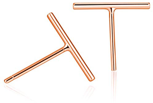 MicLee Einfach Damen Stab Ohrstecker 925 Sterling Silber Stange Bar Stäbchen Stecker Ohrringe Ohrschmuck mit Geschenkbeutel,Super Weihnachten Geschenk