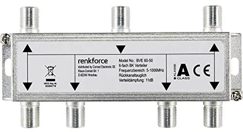 Renkforce Kabel-TV Verteiler 6-fach 5-1006 MHz