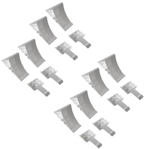 8 Stück - Unterlegkeil für Autoanhänger - Zubehör - mit Halter