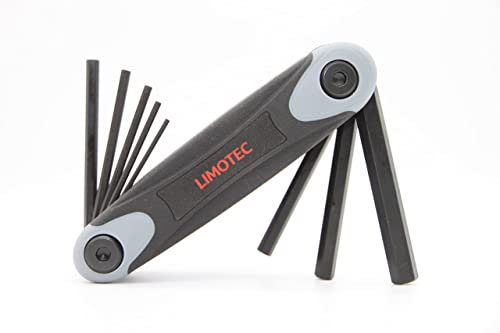 LIMOTEC Multi Tool 8 in 1 Inbus Set Werkzeug Klappbar gummiert