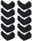 Yolev 10 Paar Armschoner Lange Armstulpen UV-Schutz Arm Sleeves Schwarz Coole Kompressions Armstulpen Herren Damen Ärmel Geeignet für Laufen Radfahren Volleyball Armschoner