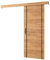 KRYSPOL Schiebetürsystem Salwador 9 Komplett-Set für Schiebetüren, Trennwände Innentüren, Modern Design (Craft Gold Eiche/Gitter: Craft Gold Eiche/Griff und Streife: schwarz)
