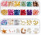 OLYCRAFT 2 Boxen Ocean Theme Nail Art Strasssteine Zubehör Sommer Strand Nail Art Studs Kit 3D Nail Art Dekoration Seestern Muschel Mini Stein Nail Art Charms Für DIY Handwerk Maniküre Dekorationen