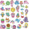 Boxgear 40 Stück 5D-Diamant-Malerei-Aufkleber-Sets für Kinder, einfach zu basteln, kreatives Diamant-Dotz-Mosaik-Aufkleber, Basteln nach Zahlen, Kits für Kinder und Erwachsene Anfänger