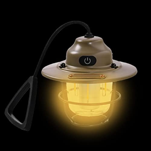 camping rétro | camping étanche 2000 mAh pour l'extérieur – Lanterne étanche IPX4, lampe chargement USB pour le camping, la randonnée, la pêche, la maison Rianpesn