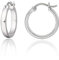 Limerencia Titan Creolen Ohrringe für Damen Herren, G23 Medizinische Hypoallergen Gesundheitsstecker Hoop Ohrringe für empfindliche Ohren Mode Damenschmuck (No Gem 20mm, Sliver)