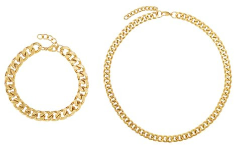Heideman Set Mira Damen Kette Armband gold Edelstahl
