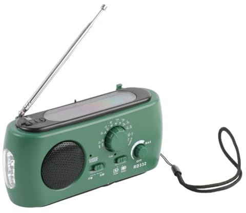 UKCOCO Notfall Solar Handkurbel Radio Am Fm Mit Led-Taschenlampe USB-ladefunktion Tragbar Für Outdoor Reisen