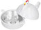 Yabound Cuoci Uova Microonde, 4 Uovo Caldaia Cucina Forniture, Contenitore Per Cuocere, Cuociuova A Forma Di Pollo Per Casa, Cucina, Uffici, Ristoranti E Caff (Bianco)
