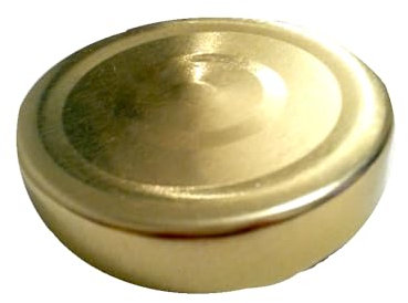 10 X JAM JAR CAP LIDS TWIST OFF - 63mm/ Normal & Deep. IDEAL FOR ANY TYPE OF PRESERVES,HONEY,JAM,MARMALADE,CHYTNEYS,THE LIDS ARE ACID PROOF. (Plain Gold Deep)