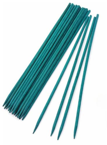 Garden Mile Pflanzenstützstäbe aus Bambus, wetterbeständig, für Orchideen, Erbsen, Gemüse, 30 cm, Grün, 50 Stück