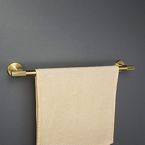 Étagères de salle de bain Ensemble d'accessoires de salle de bain de luxe en or brossé, porte-rouleau de papier toilette, anneau de barre de porte-serviettes, matériel de crochet pour peignoirs
