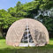 Gartenkuppel, Igluhaus, Campingzelt mit transparenter Abdeckung und HDPE-Schattenabdeckung, verbessertes wetterfestes geodätisches Kuppel, Gewächshaus, Gartenkuppel für Outdoor, Weihnachten (weiß +