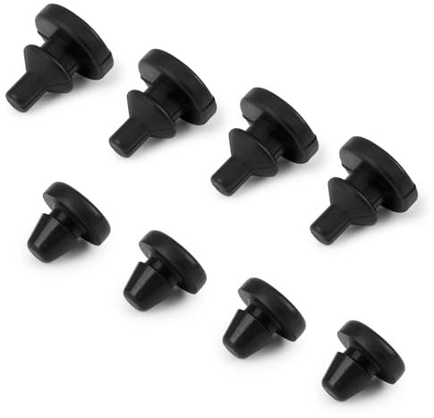 onlyfire Lid Bumpers Set for BBQ Grill, 4 Pcs 5mm Lid Bumpers and 4 Pcs 6mm Lid Bumpers for Gas Grill, Heat-Resistant Silicone Grill Bumpers