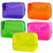 TotePrint Neceser de PVC transparente en 1 colores brillantes, gran capacidad, De-d1126-y1, moderno