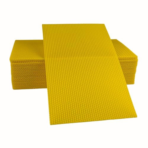 BIENEN SCHMIDT 7,5 kg Zander Mittelwände aus 100% reinem Bienenwachs Zandermaß 395 x 195 mm Mittelwand ca 32 STK.
