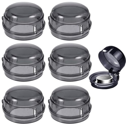 DWFEYOI 6 Pièces Cache Bouton cuisinière, Protection Gaziniere, Bouton de Sécurité Four, Gaz Couverture de Bouton, pour Protection Serrures Bébé Cuisine Sécurité,Protection Bouton Cuisinière,(Noir)