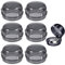 DWFEYOI 6 Pièces Cache Bouton cuisinière, Protection Gaziniere, Bouton de Sécurité Four, Gaz Couverture de Bouton, pour Protection Serrures Bébé Cuisine Sécurité,Protection Bouton Cuisinière,(Noir)