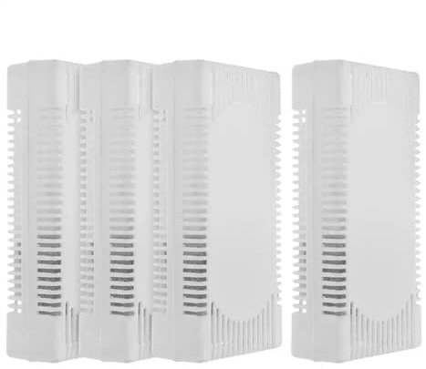 4 Stück Kühlschrank-Deodorant-Lufterfrischer Bester Reiniger Geruch Kühlschrank Reinigungsbeutel Aktivkohle-Deodorant-Entferner-Hülle