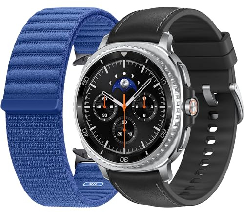 Samsung Galaxy Watch8 Classic (Black, BT, 46mm) + Fabric Band, Smartwatch Galaxy AI, design resistente agli urti, Ghiera girevole, monitoraggio attività fisica e sonno, One UI 8 [Versione Italiana]