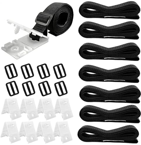 Jesdavan Haltebänder Poolfolie, 8pcs Pool Aufroller, Befestigung Poolplane, Befestigungsgurt mit Clip Pool Aufroller, Haltebänder Für Solarabdeckung, Poolfolie Aufroller Fester Riemen