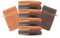 Betz Lot de 10 Gants de Toilette Premium Orange et Noisette, Taille: 16x21 cm