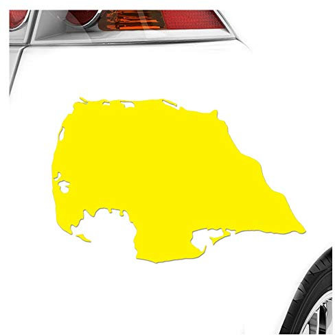 Kiwistar - Autoaufkleber - Gelb - 13,5x10cm Fehmarn - Deutschland - Insel - Heckscheibe Auto Aufkleber wetterfest für Kfz LKW Mofa Truck - Sticker außen selbstklebend Tuning Zubehör für Fenster