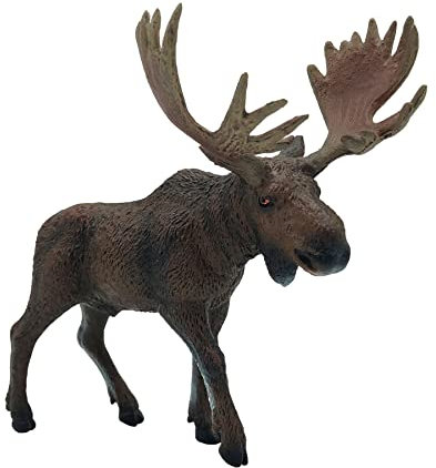 Bullyland 63608 - Spielfigur Elch, ca. 13,6 cm große Tierfigur, detailgetreu, PVC-frei, ideal als kleines Geschenk für Kinder ab 3 Jahren