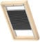 VELUX Original Wabenplissee, M08, Graphit, mit Grauer Führungsschiene