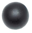 Gardinia Kugel, 2 x Endstück, Metall, schwarz-matt, für Gardinentechnik Ø 16 mm