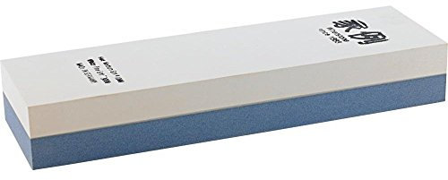 Müller JAP1000/3000 Pierre à aiguiser Japonaise 200x60x30mm K1000/3000, Blanc/Bleu