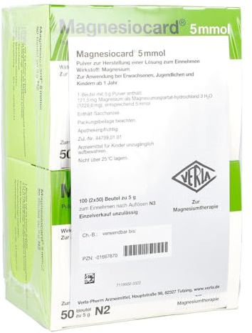 Magnesiocard 5 mmol Pulverbeutel, 100 St.
