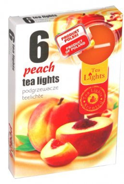 Admit Teelicht 6 Teelichter Duftkerzen Pfirsich