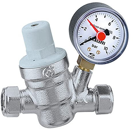 Caleffi 22mm Pressure Reducing Valve (3 Bar) with Gauge 533851