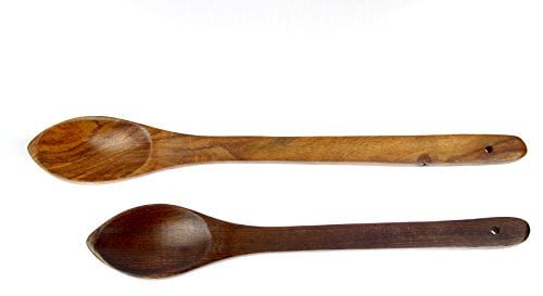India Bazaar Wooden Oval Cooking Spoon (14)