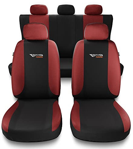Mossa - Universal Sitzbezüge Auto kompatibel mit Hyundai i20 I, II (2008-2019) - Autositzbezüge Schonbezüge für Autositze - TG-RD