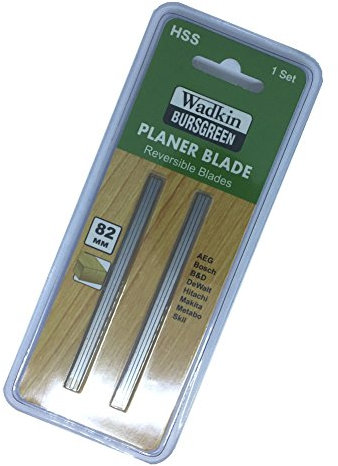 Pair of 82mm (3.1/4) HSS Reversible Planer Blades Suitable Replacement for Makita, Black & Decker, Bosch, DeWalt, Trend and Elu planers